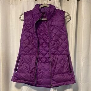 lululemon athletica Quilted Purple Goose Down for a Run Puffer Vest size 8